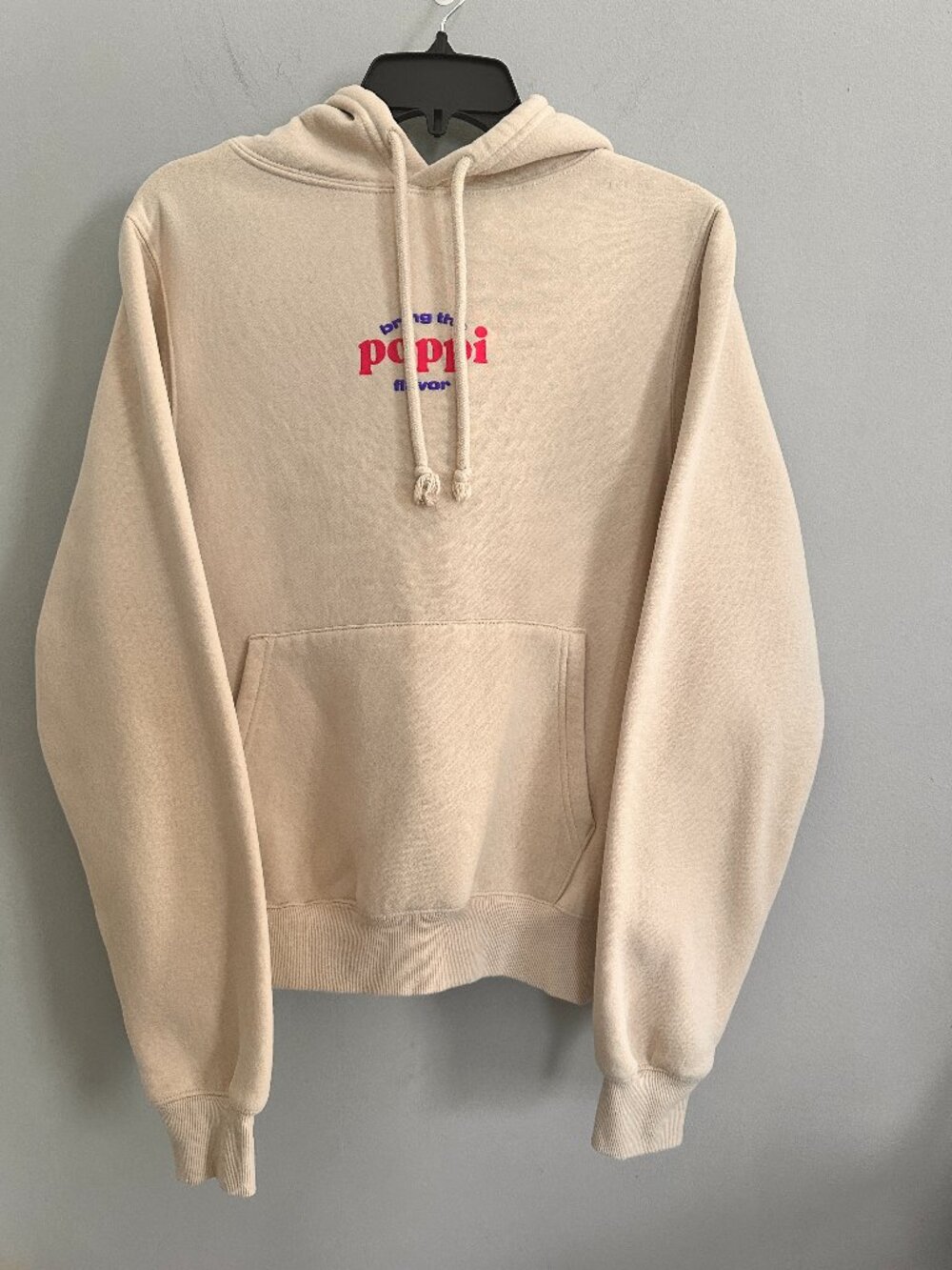 Poppi x Target Cream “Wanna Get Juicy” Graphic Pullover Hoodie XXS